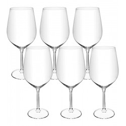 Jogo 6 Taças 740ml Crex Em Cristal Ecológico Bohemia